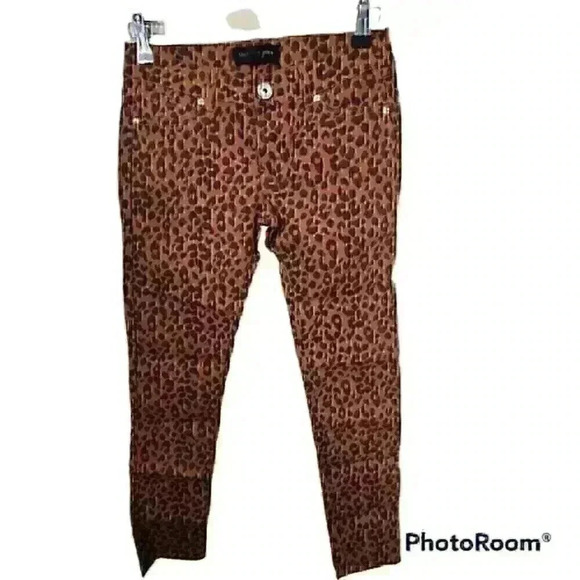 Zenana Outfitters Denim - 7085 Mechanics jeans by zenana rust orange cheetah skinny jeans size small